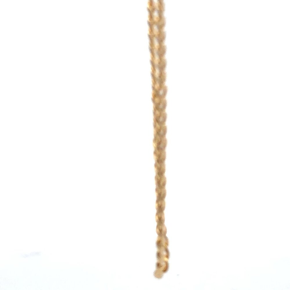 18K Gold Chain Curb Bracelet Size 7 inches - Picture 8 of 9